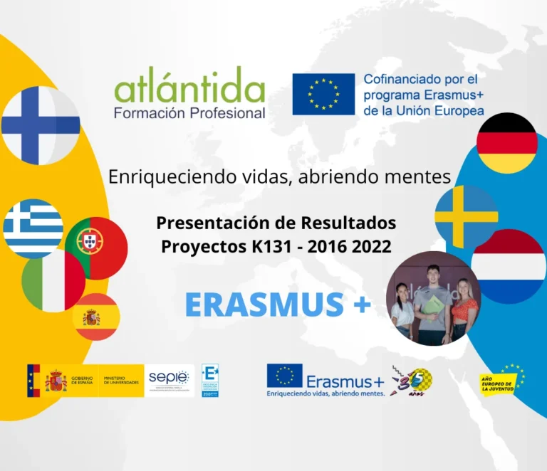 ¡Explora Europa con los Proyectos Erasmus+ en el Instituto Atlántida Formación Profesional!